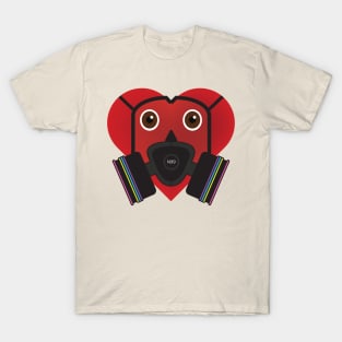 Mask Heart - Painters Mask T-Shirt